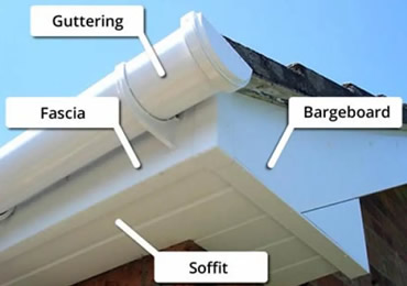 a finished guttering installation in Newcastle